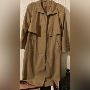 Ladies Size 8 Petite Jacqueline Ferrar Long Trench Coat